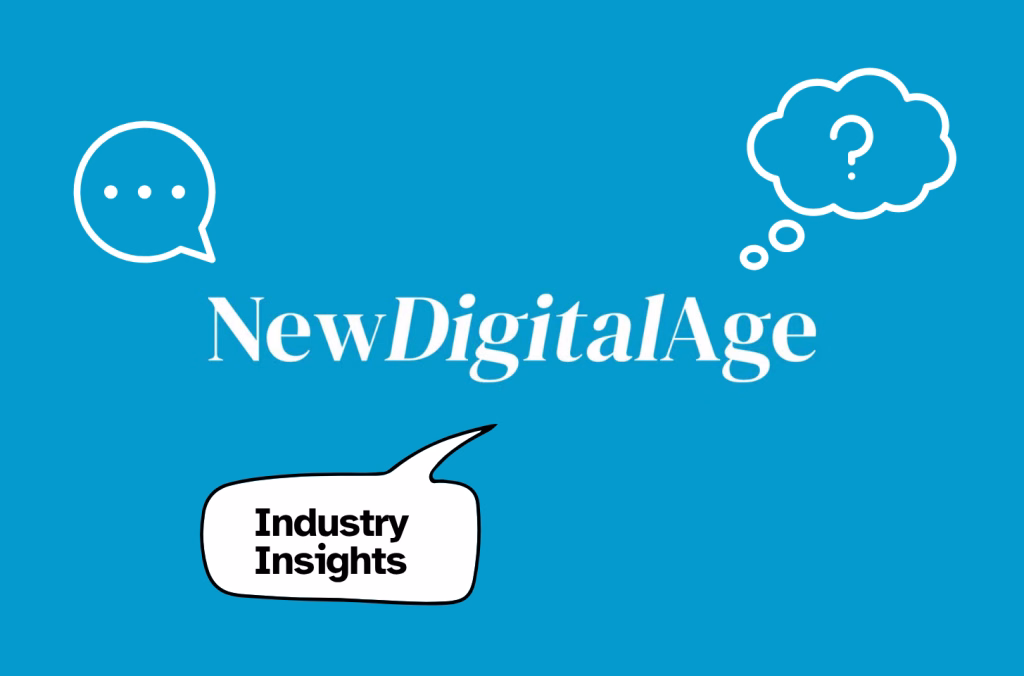 The New Digital Age logo with thought and speech bubbles around it and the words industry insights below.